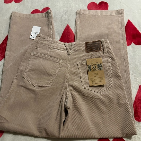 NWT Volcom Womens Pants 1991 Stoned Low Rise Jeans in MUSHROOM (MSH - Picture 8 of 15